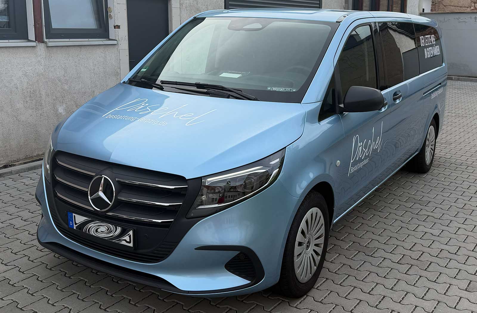 Mercedes Benz V-Klasse Oracal 970 Taubenblau Metellic