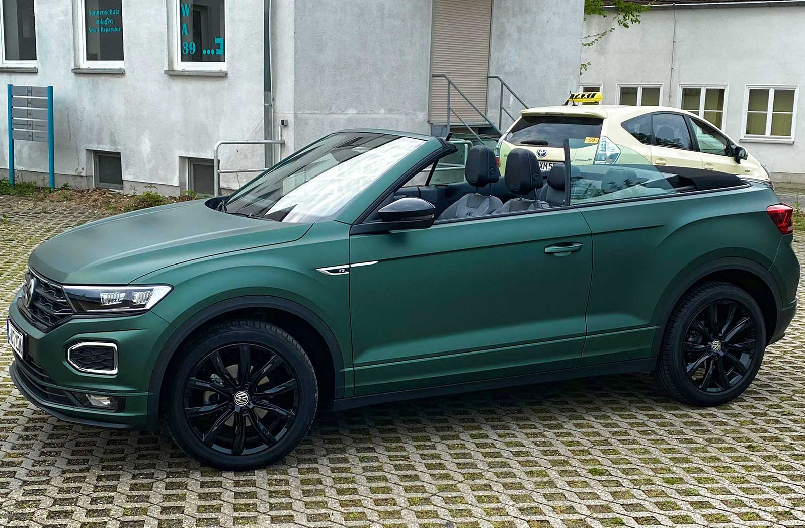 VW T Roc Cabrio 3M Matte Pine Green Metallic VW T Roc Cabrio 3M Matte Pine Green Metallic